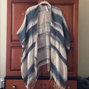 Urban Outfitters Fringe Stripe Shawl
